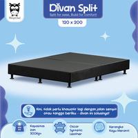 Gambar SLEEP OWL Divan Minimalis Knock Down Split 120 x 200 | Dipan Knockdown 2 Bagian - BLACK dari Citra furniture undefined 1 Tokopedia
