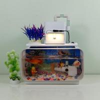 Gambar Aquarium Mini Akrilik Ukuran Besar Model Minimalis Fullset Dengan Sistem Filtrasi Air Terbaik - Putih Terang, Packing Kayu dari monokorobho undefined 2 Tokopedia