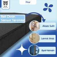 Gambar SLEEP OWL Divan Minimalis Knock Down Split 120 x 200 | Dipan Knockdown 2 Bagian - BLACK dari Citra furniture undefined 4 Tokopedia