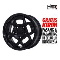 Gambar Velg mobil ring 14 lebar 6 lubang/pcd 5x114,3 Offset 36 Warna Glossy Black dari HSR Wheel undefined 1 Tokopedia