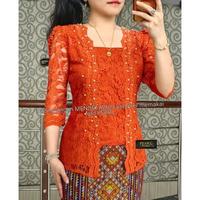 Gambar Blus Brokat semiprancis Terbaru lengkap ukuran standard dan jumbo. Kebaya kutubaru modren - Kopi gosong, XXXXL dari Dn outlet undefined 1 Tokopedia