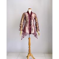 Gambar Hazalina - Seline Kebaya Wisuda Lamaran Kondangan - Maroon Burgundy, S ld 90 dari Dn outlet undefined 5 Tokopedia