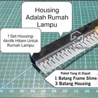 Gambar Frame Slim 5 mm dan Housing / Akrilik Grafir Batang 5 mm / Frame Slime Alis dan Housing LED - Zig zag dari GERAI GRAFIR undefined 3 Tokopedia