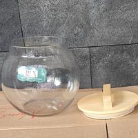 Gambar Toples Kaca Bening Tutup Kayu DLX KINTAN A [4 liter] Seal Karet dari DeHouseWare undefined 4 Tokopedia