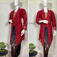 Gambar kebaya modern/kebaya tile/kebaya kutubaru payet/kebaya hitam kutubaru/kebaya wisuda - Hitam, Set M dari Dn outlet undefined 1 Tokopedia