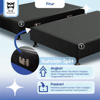 Gambar SLEEP OWL Divan Minimalis Knock Down Split 120 x 200 | Dipan Knockdown 2 Bagian - BLACK dari Citra furniture undefined 3 Tokopedia