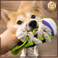Gambar Dog Chewing Toy SHOES Squeaky Mainan Gigit Anjing Rope Dog Squeaky Toy - YELLOW dari ugihstore-2 undefined 3 Tokopedia
