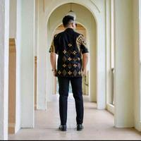 Gambar Kemeja batik pria lengan pendek batik modern cotton halus batu raden** - XXXXL dari Golden Batik 01 undefined 3 Tokopedia