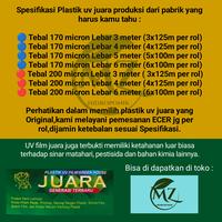 Gambar plastik UV 6x100 meter tebal 170 micron lebar 6 meter per rol dari mz hidroponik undefined 2 Tokopedia