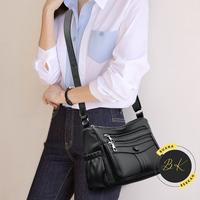 Gambar Tas Selempang Wanita Murah - Kulit Anti Basah | Tas Bahu Korea Impor Harga Murah - Merah Anggur dari Buana Berkah Jakarta undefined 3 Tokopedia