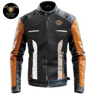 Gambar CUSTOM JAKET KULIT SAPI Asli jaket Harley davidson jaket MOTOR PRIA KUALITAS IMPORT JAKET TOURING MOGE putih orange - S dari DOMONIC OFFICIAL undefined 2 Tokopedia