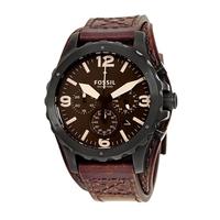 Gambar Fossil JR1511 Nate Chronograph Mate Leather Jam Tangan Pria - Black Brown - Brown dari fakhmah02store undefined 2 Tokopedia