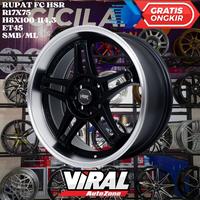 Gambar Velg Mobil Ring 17 type Bintang HSR RUPAT R17 Lebar 7,5 in Lubang 4 Hitam Polish dari Viral Autozone undefined 1 Tokopedia