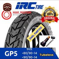 Gambar ( DIJAMIN ASLI TERBARU ) BAN IRC GP5 GP-5 RING 14 TUBLES MATIC ( 70/90-14 ) ( 80/90-14 ) ( 90/90-14 ) ( 100/80-14 ) Dual Purpose Motor matic SEMI TRAIL tubeless . DIJAMIN ASLI 100% ORIGINAL & BARU !!! FREE PENTIL !!! dari Mulia Motor 1 undefined 1 Tokopedia