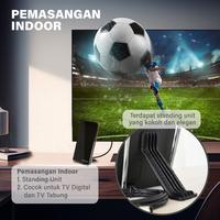 Gambar Antena TV Indoor Digital Analog DVB-T2 4K + Standing Unit PX DA-1201NP dari Akses Indotech undefined 5 Tokopedia
