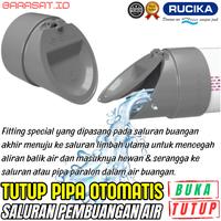 Gambar Katup Pipa Cegah Tikus Anti Hewan Masuk Otomatis Buka Tutup Valve Selokan Pembuangan Air Rucika Original - 3_Inchi dari TOKOSEBADA undefined 4 Tokopedia