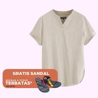 Gambar Baju Muslim Pria Koko Linen Dewasa - Putih, M dari bogga.id undefined 1 Tokopedia