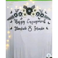 Gambar Paper Flower Dekorasi Backdrop Lamaran Tunangan Engagement Wedding Minimalis Aesthetic Elegan Premium Terbaru dari buyutstorea undefined 2 Tokopedia