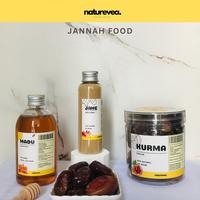 Gambar Paket Jannah Food Hampers RAMADHAN Sehat 3 in 1 Kurma Madu Jahe Merah gratis godie bag - BENING dari Naturevea ID undefined 1 Tokopedia