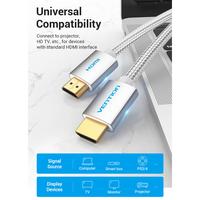 Gambar Vention Kabel HDMI 2.0 4K Ultra HD Cotton Braided Silvery Metal HDMI Cable 10M 10 Meter - AABIL dari Vention Tangerang undefined 4 Tokopedia