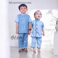 Gambar New Baju koko Al Qais bahan katun madinah estimasi umur 1 - 15 tahun Series Spesial Edition Kolaborasi Qhelby RA Terlaris - coklat list abu, S dari sankuastor undefined 4 Tokopedia