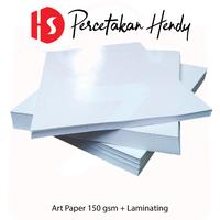 Gambar Art Paper 150 laminating Doff atau Glossy - DOFF dari PERCETAKAN HENDY undefined 1 Tokopedia