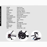 Gambar Sepeda Fixie Balap 700 C United Dewasa Touring Hybrid Fixie Slick 8 Speed Velg Alloy High Quality Sni New Terlaris,Termurah,Bergaransi,Dapatkan Sekarang - Hitam dari caturshop12 undefined 4 Tokopedia