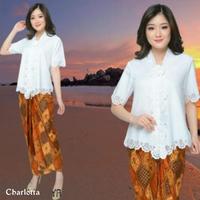 Gambar Atasan Kebaya Encim Modern Katun Laser Import - Aksara - Gold, XL dari Aksara Kencana undefined 3 Tokopedia