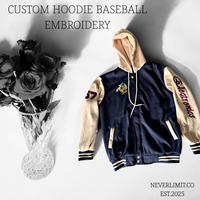 Gambar Custom sablon dan bordir Jaket varsity warna bebas atau denim high Quality Neverlimit - WARNA JAKET, XXL dari Neverlimitclothing undefined 5 Tokopedia