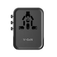 Gambar Travel Adapter Universal V-GeN VUA-01 GaN 25Watt SNI Certified Super Fast Charging EU, UK, AU, US (1 USB A, 2 Type C) dari V-GeN Indonesia Official Store undefined 3 Tokopedia
