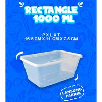 Gambar Kotak Makan Plastik Thinwall Rect 500 650 750 1000 ml | Thinwal Lunch box plastik murah persegi panjang 500ml 650ml 750ml 1000ml - 500ml dari Pinpack undefined 4 Tokopedia