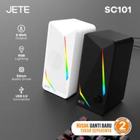 Gambar JETE SC101 Speaker PC Komputer Laptop JETE SC101 5 Watt with LED Light - Black dari Doran Gadget Authorized undefined 2 Tokopedia