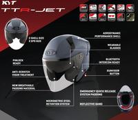 Gambar Helm Kyt Ttr Jet Plain - Ice Matt Gorilla Grey - L dari Agusbormi Official undefined 4 Tokopedia
