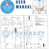 Gambar NEW POLAR Tiang ayunan bayi perlengkapan tidur bayi ada roda per tiang chrome stainless & ayunan karakter SET dari BALITAshop07 undefined 3 Tokopedia