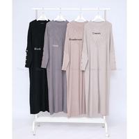 Gambar DISTRICT DEA - DD Batwing Dress - dress rajut lengan panjang model batwing - dress rajut polos - dress rajut kancing - dress rajut wanita - dress maxi rajut - gamis rajut - gamis maxi - gamis batwing rajut - Grey dari Nasikalaya undefined 5 Tokopedia