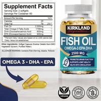 Gambar KIRKLAND OMEGA 3 FISH OIL 2500 MG WITH EPA & DHA FATTY ACIDS SUPPLEMENT IMMUNE & HEALTH SUPPORT TES JOINT EYE & SKIN HEALTH 120PCS - 1 Bottle/120pcs dari Babe CICI undefined 2 Tokopedia