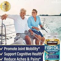 Gambar KIRKLAND OMEGA 3 FISH OIL 2500 MG WITH EPA & DHA FATTY ACIDS SUPPLEMENT IMMUNE & HEALTH SUPPORT TES JOINT EYE & SKIN HEALTH 120PCS - 1 Bottle/120pcs dari Babe CICI undefined 5 Tokopedia