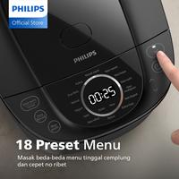 Gambar Philips Digital Rice Cooker Magicom 1.8 L HD 4812 - 3000 Digital Series Premium HD4812/31 - Hitam - 18 Menu Masak HD 4812/31 Warna Hitam - WITH BUBBLEWRAP dari MurahJaya888 undefined 4 Tokopedia