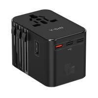 Gambar Travel Adapter Universal V-GeN VUA-02 GaN 45Watt SNI Certified Super Fast Charging EU, UK, AU, US (2 USB A, 3 Type C) dari V-GeN Indonesia Official Store undefined 2 Tokopedia