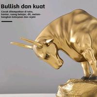 Gambar Barang Berkualitas Dekorasi Patung Banteng Wall Street Amerika Lambang Kesuksesan Mewah dari Joy Display undefined 5 Tokopedia