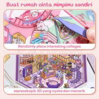 Gambar Mainan 3D Scene Stickers Diy Decoration Landscaping Stiker Kartun - PumpkinHouse dari Taeyow Shop undefined 4 Tokopedia