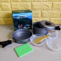 Gambar Satu Set Alat Masak Panci Kemping Gunung Sy-200 Nesting 2 Person Camping Outdoor Traveling dari taisanort undefined 5 Tokopedia