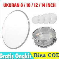 Gambar Drum Head Mika Membran Snare Rolling Clear Transparan 8 10 12 14" Inch - 8 inch dari Zeniuz ID undefined 5 Tokopedia