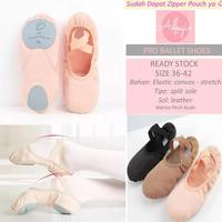 Gambar Sepatu Flat Wanita Pro Ballet Shoes - Elastic Canvas Premium Sepatu Balet Balerina dari Carmiya Shop undefined 4 Tokopedia
