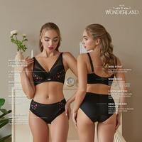 Gambar MILARI | IN WONDERLAND - CROSS BRA, 5SET WIRELESS BRA /LYCRA & PANTIES, FREE POUCH AND GIFTS - 32B dari Reality Mart undefined 3 Tokopedia