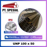 Gambar 100 Besi Kanal U / UNP 100 x 50 x 3mm 6 Meter /100Batang - 03 dari Lesso Phoeniks Abadi undefined 1 Tokopedia