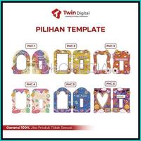 Gambar READY TERLARIS TWINDIGITAL CUSTOM BENTUK POCA FRAME BINGKAI FOTO DECO ID CARD TOPLOADER - PHOTOCARD HOLDER AKRILIK PRINT UV - Hitam, Template dari hairun -1 undefined 3 Tokopedia