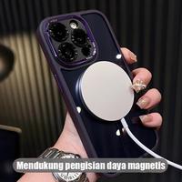Gambar ACC Case Tahan Guncangan Mendukung Pengisian Nirkabel Casing Keras Transparan untuk iPhone 12 13 14 15 16 Pro Max 16plus clear 15pro bening case cover 16pro desert titanium - titanium grey, iphone 12 dari MEXO 66 STORE undefined 1 Tokopedia