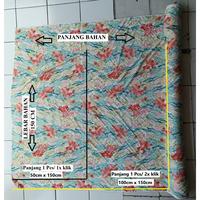 Gambar Kain katun rayon viscose premium motif bunga kecil terbaru best seller dasar hitam dan putih sangat cocok untuk gamis daster atasan dan mukenah - Hitam dari ajomanihtextile undefined 2 Tokopedia