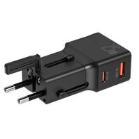 Gambar Travel Adapter Universal V-GeN VUA-05 GaN 25Watt SNI Certified Super Fast Charging EU, UK, AU, US (1 USB A, 1 Type C) dari V-GeN Indonesia Official Store undefined 5 Tokopedia